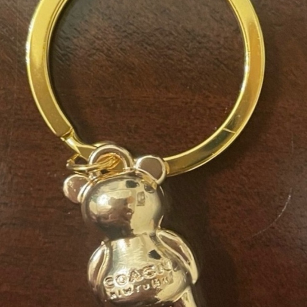 Coach Gold Bear Keychain - Picture 2 of 3